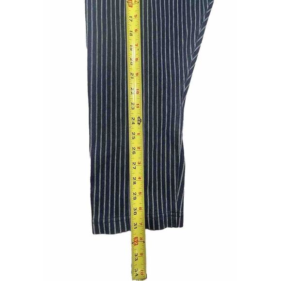 Lysse Large Denim Striped Capri Pull on Tummy Control Comfort Fit Stretchy RV$98 - Picture 4 of 5